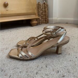 a new day Gold Strappy Heels